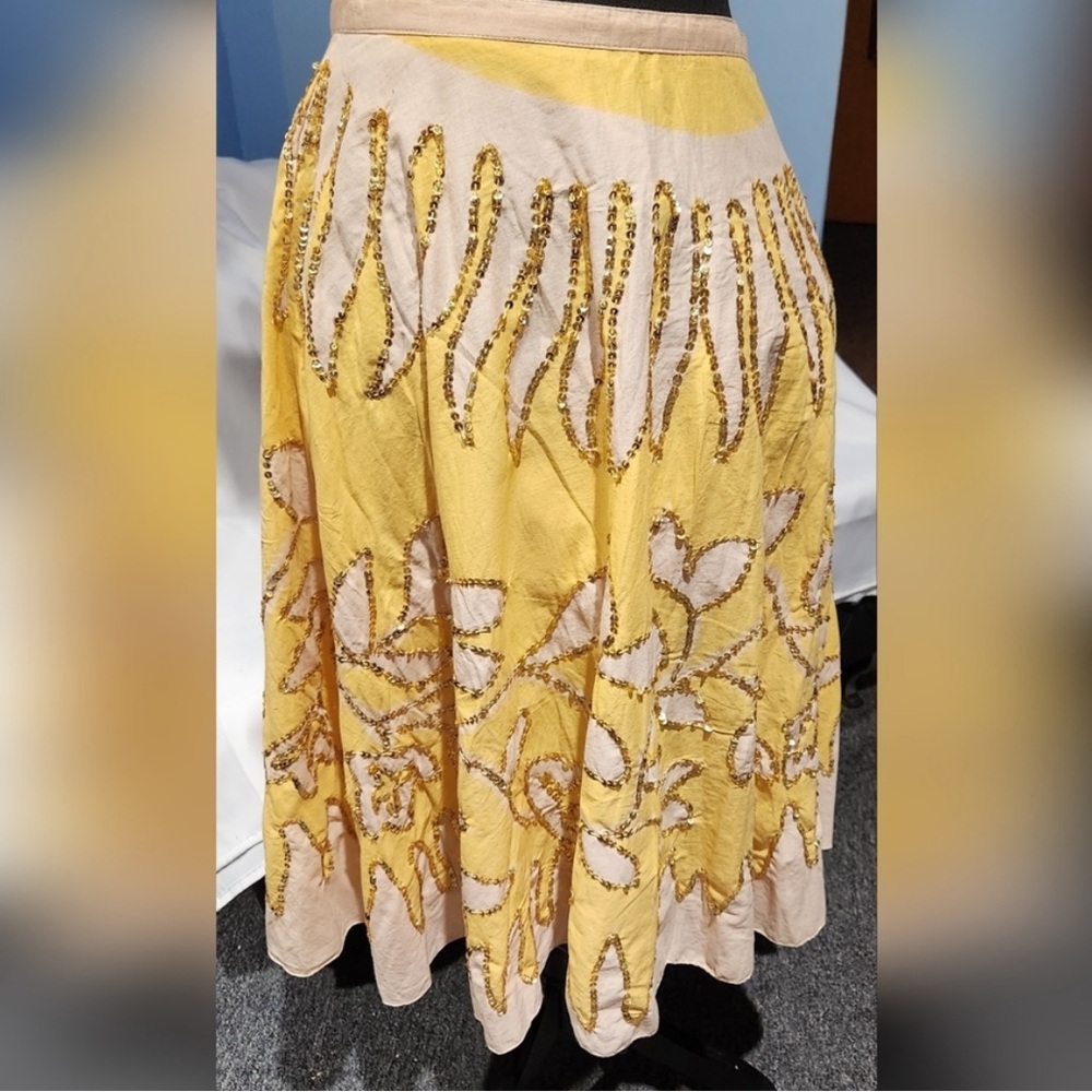 Boston Proper Flare Sequin Skirt